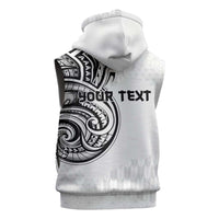 Hawaii and Japanese Culture Personalised Sleeveless Zip Hoodie With Polynesian Tribal Tattoo Style - Polynesian Pride