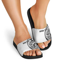 Hawaii and Japanese Culture Personalised Slide Sandals With Polynesian Tribal Tattoo Style LT9 - Polynesian Pride