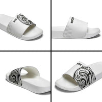 Hawaii and Japanese Culture Personalised Slide Sandals With Polynesian Tribal Tattoo Style LT9 - Polynesian Pride
