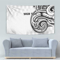 Hawaii and Japanese Culture Personalised Tapestry With Polynesian Tribal Tattoo Style