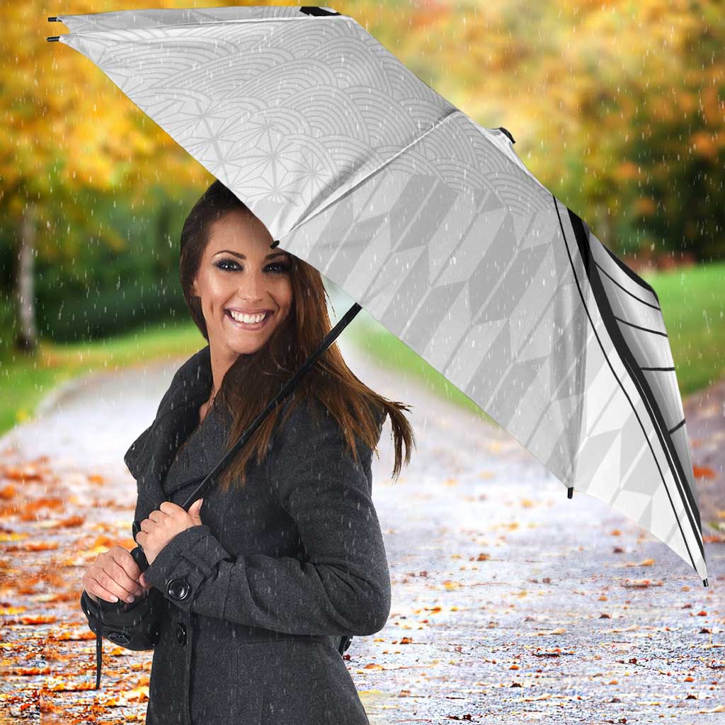 Hawaii and Japanese Culture Personalised Umbrella With Polynesian Tribal Tattoo Style - Polynesian Pride