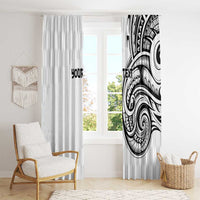 Hawaii and Japanese Culture Personalised Window Curtain With Polynesian Tribal Tattoo Style LT9 - Polynesian Pride