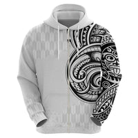 Hawaii and Japanese Culture Personalised Zip Hoodie With Polynesian Tribal Tattoo Style LT9 - Polynesian Pride
