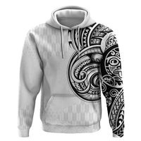 Hawaii and Japanese Culture Personalised Zip Hoodie With Polynesian Tribal Tattoo Style LT9 Pullover Hoodie White - Polynesian Pride