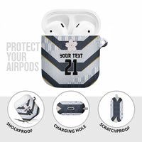 Japan Pacific Rugby 2022-23 Custom AirPods Case Black Sakura Japanese Wave Pattern - Polynesian Pride