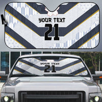 Japan Pacific Rugby 2022-23 Custom Auto Sun Shade Black Sakura Japanese Wave Pattern - Polynesian Pride
