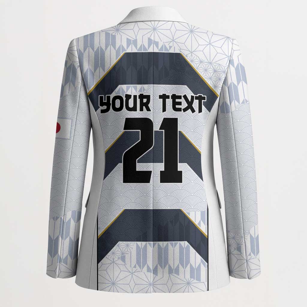 Japan Pacific Rugby 2022-23 Custom Blazer Black Sakura Japanese Wave Pattern LT9 - Polynesian Pride