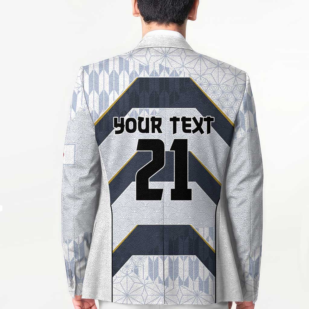 Japan Pacific Rugby 2022-23 Custom Blazer Black Sakura Japanese Wave Pattern LT9 - Polynesian Pride