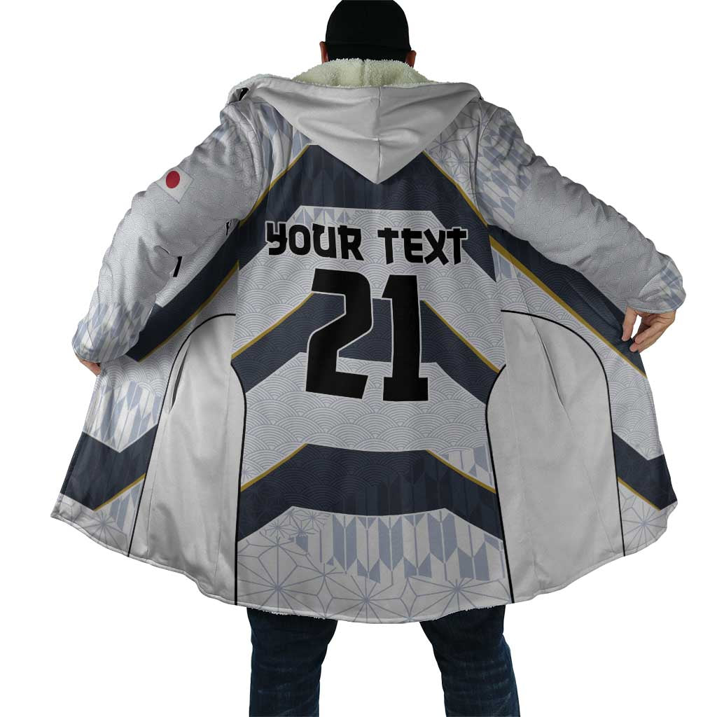 Japan Pacific Rugby 2022-23 Custom Cloak Black Sakura Japanese Wave Pattern - Polynesian Pride