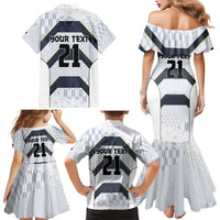 Japan Pacific Rugby 2022-23 Custom Family Matching Mermaid Dress and Hawaiian Shirt Black Sakura Japanese Wave Pattern