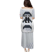 Japan Pacific Rugby 2022-23 Custom Puletasi Black Sakura Japanese Wave Pattern