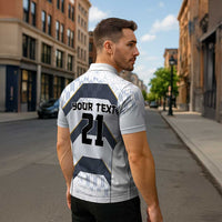 Japan Pacific Rugby 2022-23 Custom Zipper Polo Shirt Black Sakura Japanese Wave Pattern LT9 - Polynesian Pride