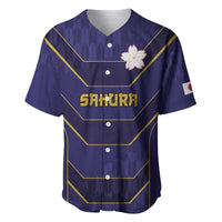 Japan Pacific Rugby 2022-23 Custom Baseball Jersey Blue Sakura Japanese Wave Pattern LT9 Blue - Polynesian Pride