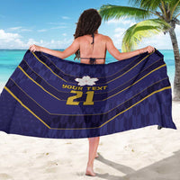 Japan Pacific Rugby 2022-23 Custom Sarong Blue Sakura Japanese Wave Pattern