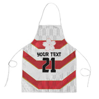 Japan Pacific Rugby 2022-23 Custom Apron Red Sakura Japanese Wave Pattern - Polynesian Pride