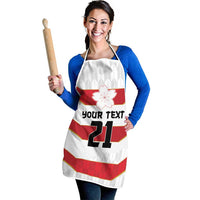 Japan Pacific Rugby 2022-23 Custom Apron Red Sakura Japanese Wave Pattern - Polynesian Pride