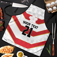 Japan Pacific Rugby 2022-23 Custom Apron Red Sakura Japanese Wave Pattern - Polynesian Pride