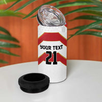 Japan Pacific Rugby 2022-23 Custom 4 in 1 Can Cooler Tumbler Red Sakura Japanese Wave Pattern LT9 - Polynesian Pride