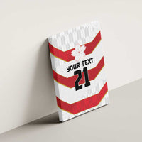 Japan Pacific Rugby 2022-23 Custom Canvas Wall Art Red Sakura Japanese Wave Pattern