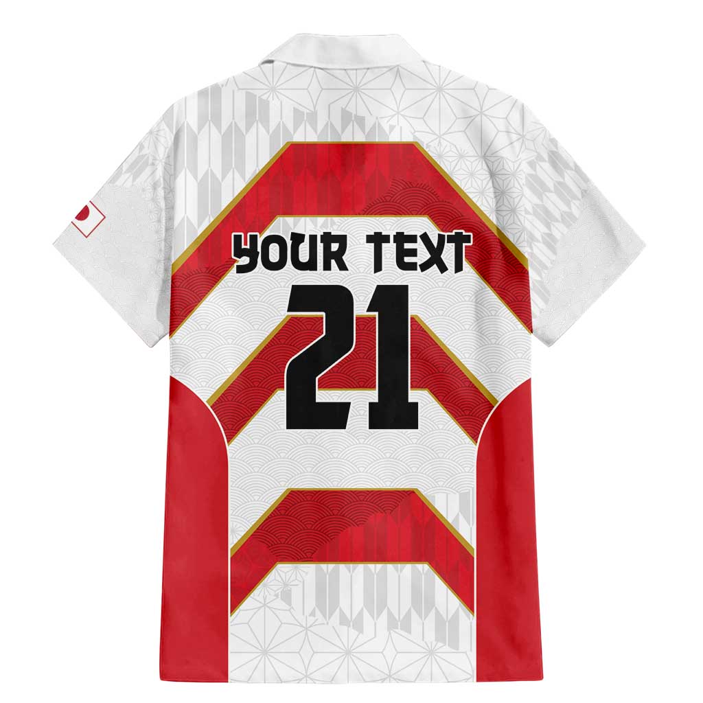 Japan Pacific Rugby 2022-23 Custom Family Matching Mermaid Dress and Hawaiian Shirt Red Sakura Japanese Wave Pattern