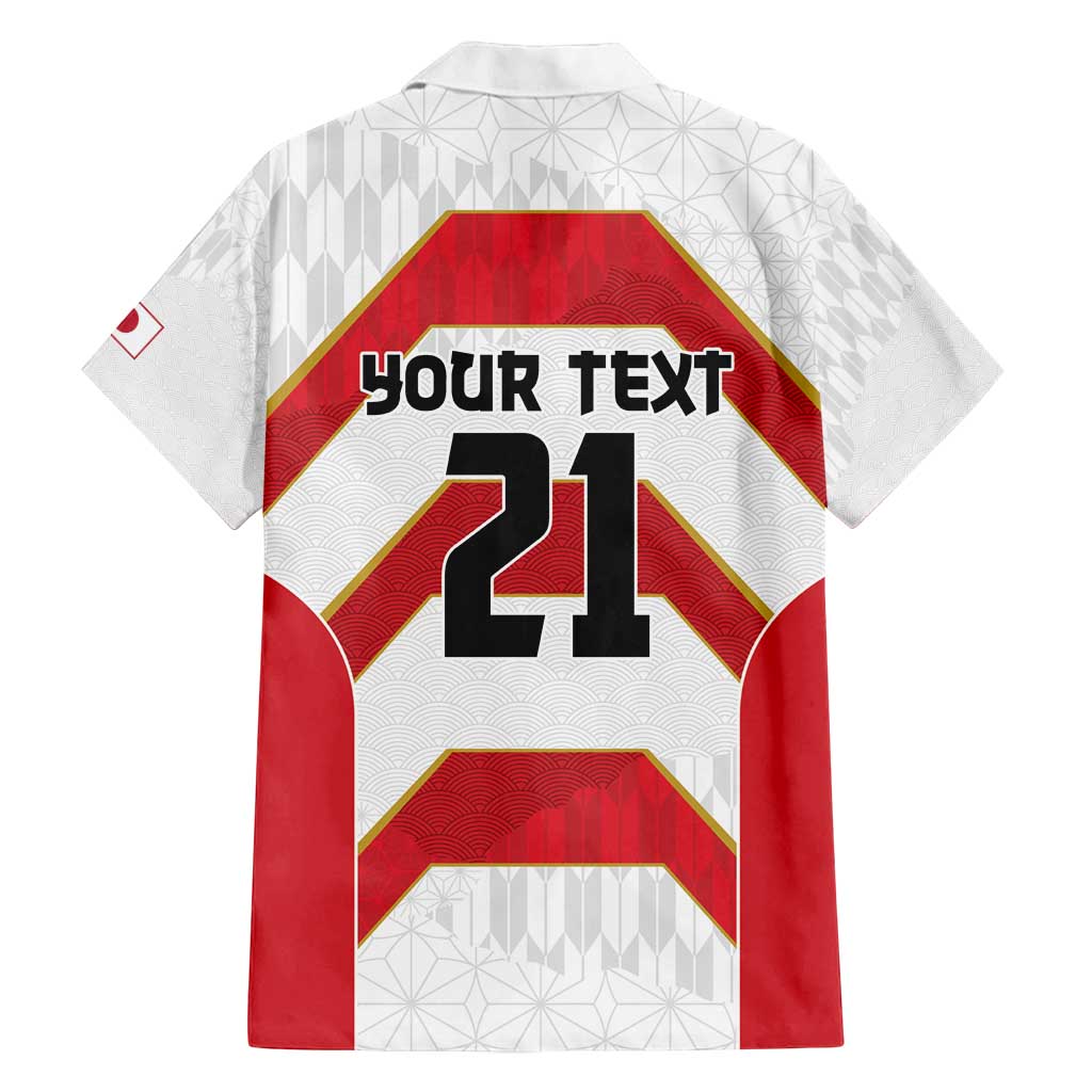 Japan Pacific Rugby 2022-23 Custom Family Matching Summer Maxi Dress and Hawaiian Shirt Red Sakura Japanese Wave Pattern