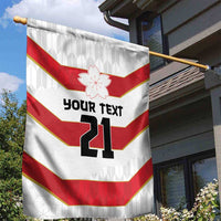 Japan Pacific Rugby 2022-23 Custom Garden Flag Red Sakura Japanese Wave Pattern