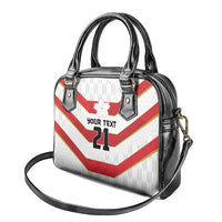 Japan Pacific Rugby 2022-23 Custom Shoulder Handbag Red Sakura Japanese Wave Pattern LT9 - Polynesian Pride