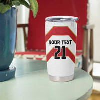 Japan Pacific Rugby 2022-23 Custom Tumbler Cup Red Sakura Japanese Wave Pattern LT9 - Polynesian Pride