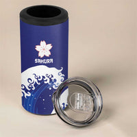 Japan Pacific Rugby Custom 4 in 1 Can Cooler Tumbler Go Sakura Japanese Wave Pattern LT9 - Polynesian Pride