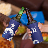 Japan Pacific Rugby Custom 4 in 1 Can Cooler Tumbler Go Sakura Japanese Wave Pattern LT9 - Polynesian Pride