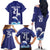 Japan Pacific Rugby Custom Family Matching Off The Shoulder Long Sleeve Dress and Hawaiian Shirt Go Sakura Japanese Wave Pattern