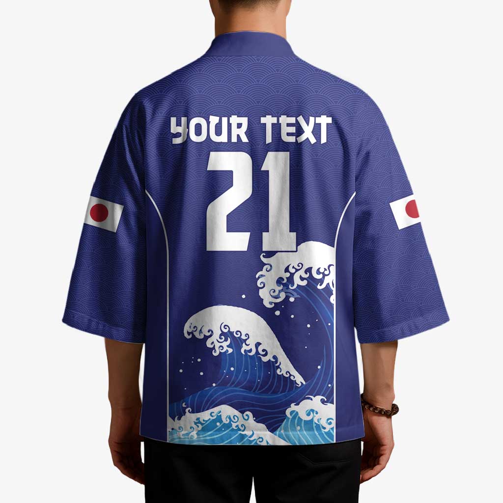 Japan Pacific Rugby Custom Kimono Go Sakura Japanese Wave Pattern - Polynesian Pride