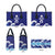 Japan Pacific Rugby Custom Leather Bag Go Sakura Japanese Wave Pattern - Polynesian Pride