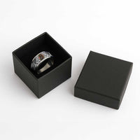 Japanese Samurai Warrior Classic Ring White Polynesian Tattoo Style LT9 - Polynesian Pride