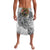 Japanese Samurai Warrior Lavalava White Polynesian Tattoo Style