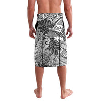 Japanese Samurai Warrior Lavalava White Polynesian Tattoo Style