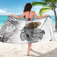 Japanese Samurai Warrior Sarong White Polynesian Tattoo Style LT9 - Polynesian Pride