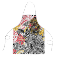 Japanese Samurai Warrior Apron Colorful Polynesian Tattoo Style - Polynesian Pride