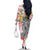 Japanese Samurai Warrior Family Matching Off The Shoulder Long Sleeve Dress and Hawaiian Shirt Colorful Polynesian Tattoo Style