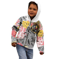 Japanese Samurai Warrior Kid Hoodie Colorful Polynesian Tattoo Style