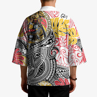 Japanese Samurai Warrior Kimono Colorful Polynesian Tattoo Style - Polynesian Pride