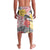 Japanese Samurai Warrior Lavalava Colorful Polynesian Tattoo Style