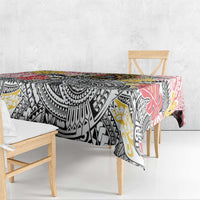 Japanese Samurai Warrior Tablecloth Colorful Polynesian Tattoo Style LT9 - Polynesian Pride