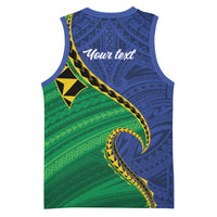 Solomon Islands Independence Day 1978 Personalised Basketball Jersey Polynesian Pattern with Flag Style LT9 - Polynesian Pride