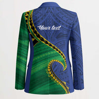 Solomon Islands Independence Day 1978 Personalised Blazer Polynesian Pattern with Flag Style LT9 - Polynesian Pride