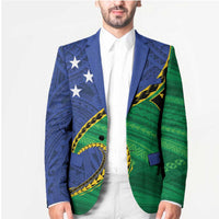 Solomon Islands Independence Day 1978 Personalised Blazer Polynesian Pattern with Flag Style LT9 - Polynesian Pride