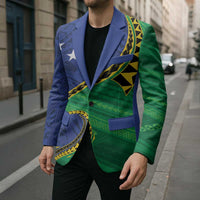 Solomon Islands Independence Day 1978 Personalised Blazer Polynesian Pattern with Flag Style LT9 - Polynesian Pride