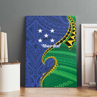 Solomon Islands Independence Day 1978 Personalised Canvas Wall Art Polynesian Pattern with Flag Style LT9 - Polynesian Pride