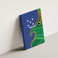 Solomon Islands Independence Day 1978 Personalised Canvas Wall Art Polynesian Pattern with Flag Style LT9 - Polynesian Pride