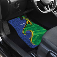 Solomon Islands Independence Day 1978 Personalised Car Mats Polynesian Pattern with Flag Style LT9 - Polynesian Pride